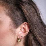 SPARKLING CROISSANT EARRINGS