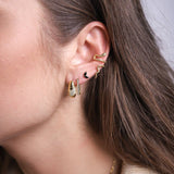 SPARKLING CROISSANT EARRINGS