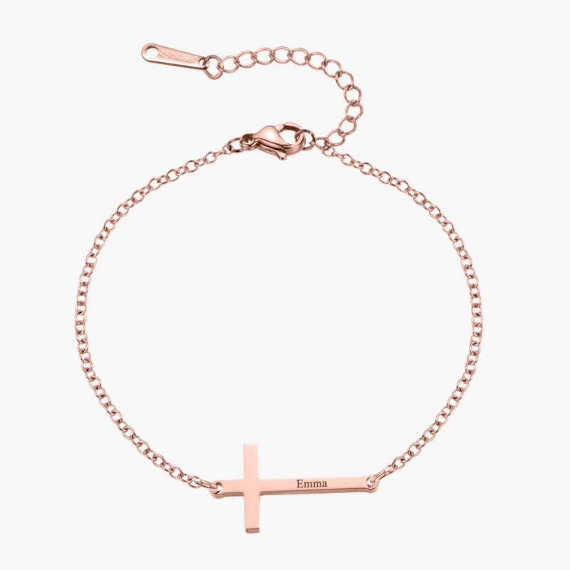 Personalised Cross Bracelet