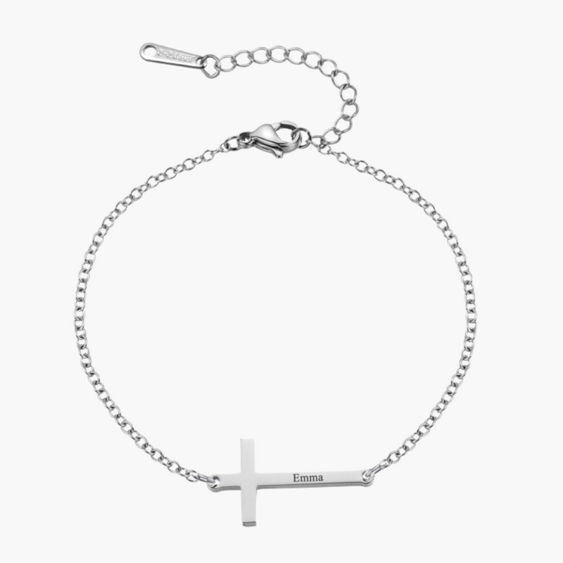 Personalised Cross Bracelet