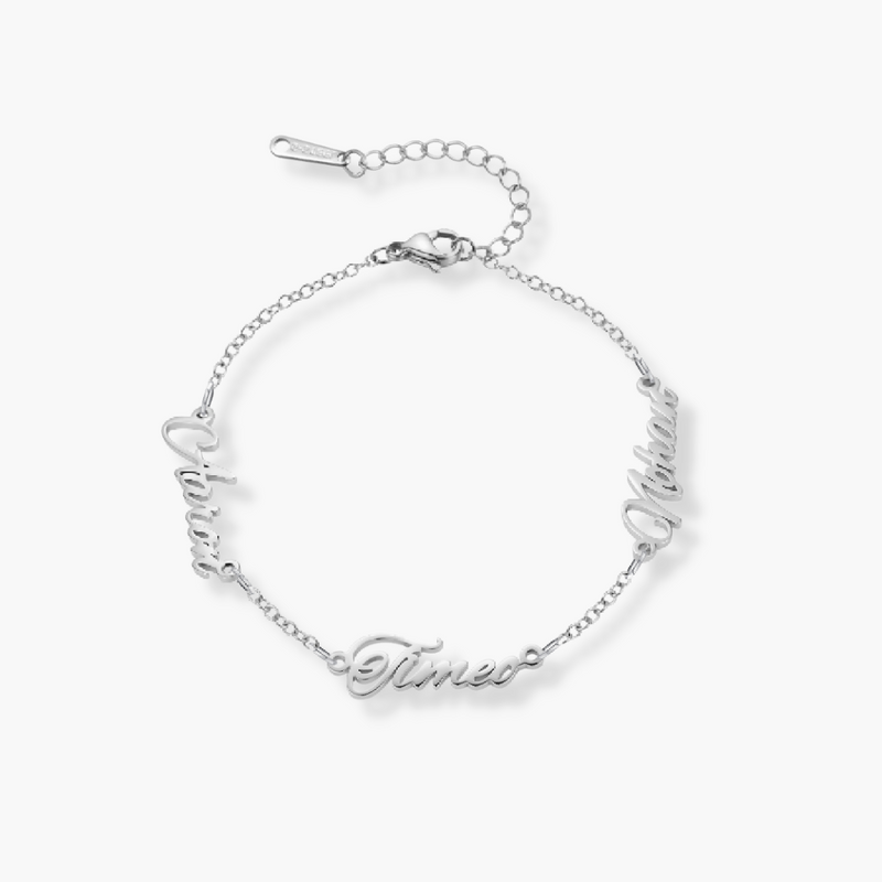 Personalised Three Name Bracelet