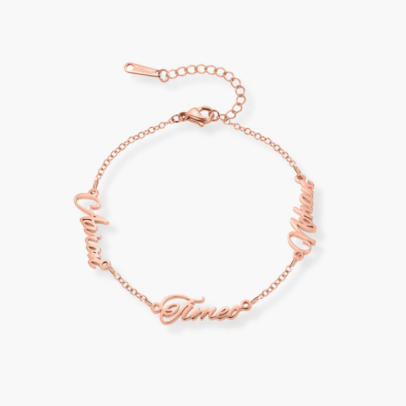 Personalised Three Name Bracelet