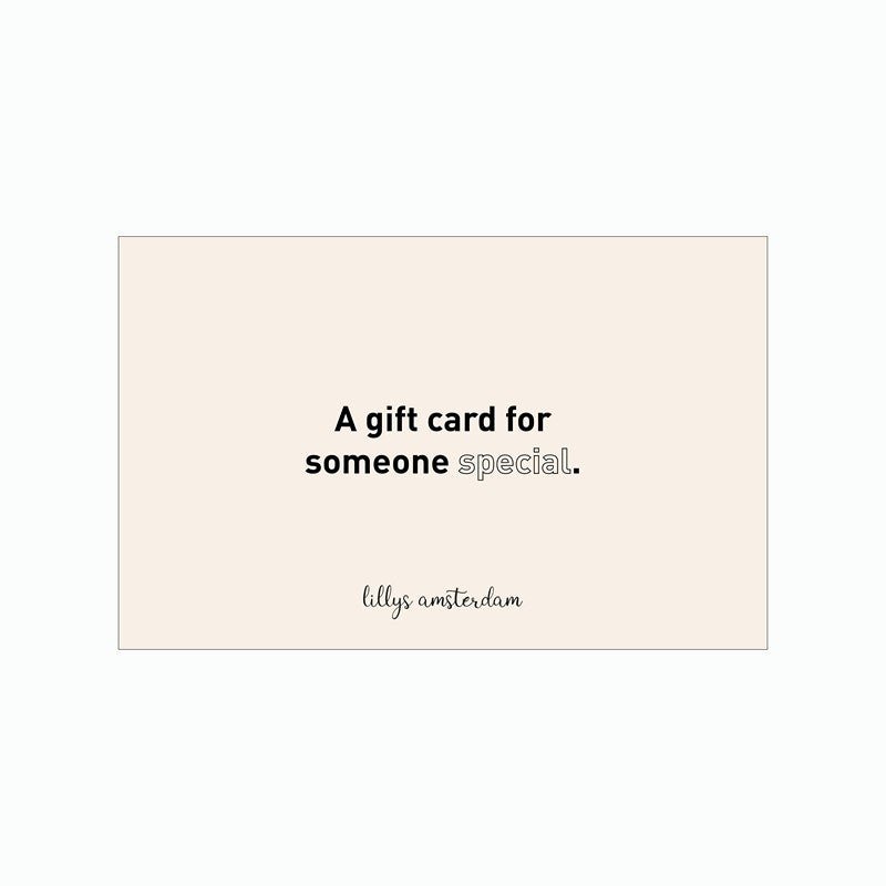 LILLYS GIFTCARD - Lillys amsterdam